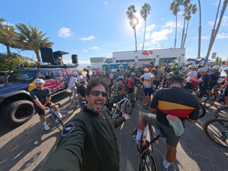 Riding a Suzuki GSX-S1000GT+ Through a Peloton!