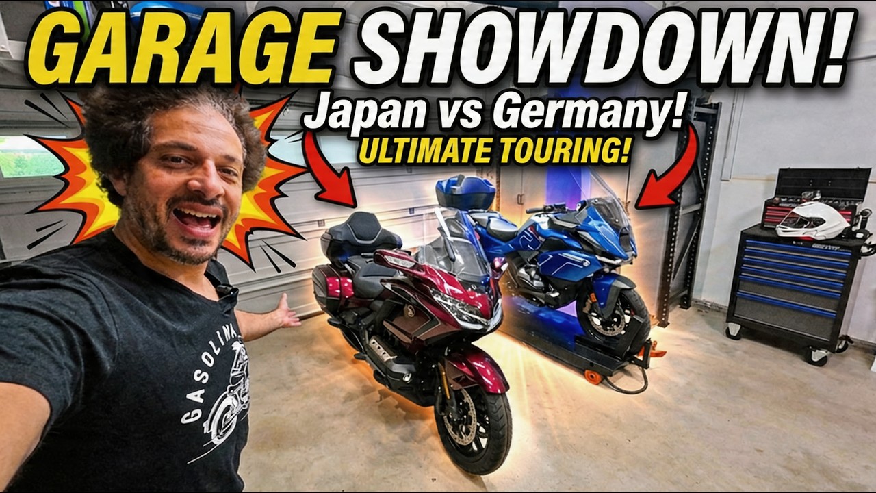 2026 sport touring shootout honda gold wing dct vs. bmw r 1300 rt