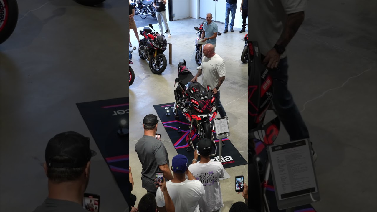 inside the elite aprilia rsv4 x gp launch at moto bello