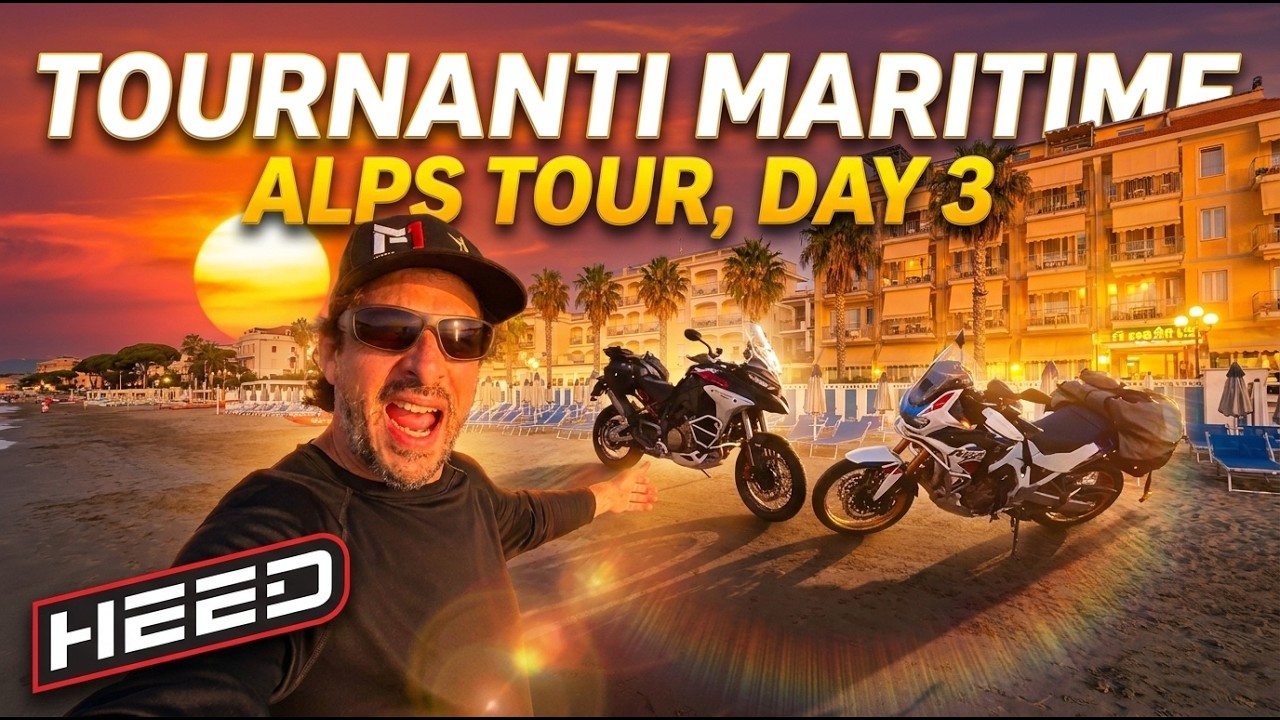 slicing 1,000 alpine switchbacks honda africa twin french riviera tour