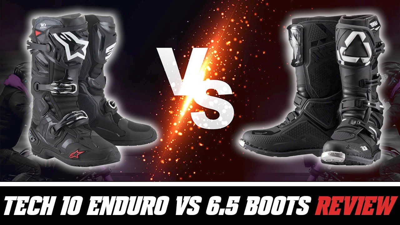 alpinestars tech 10 enduro vs. leatt 6.5 boot shootout