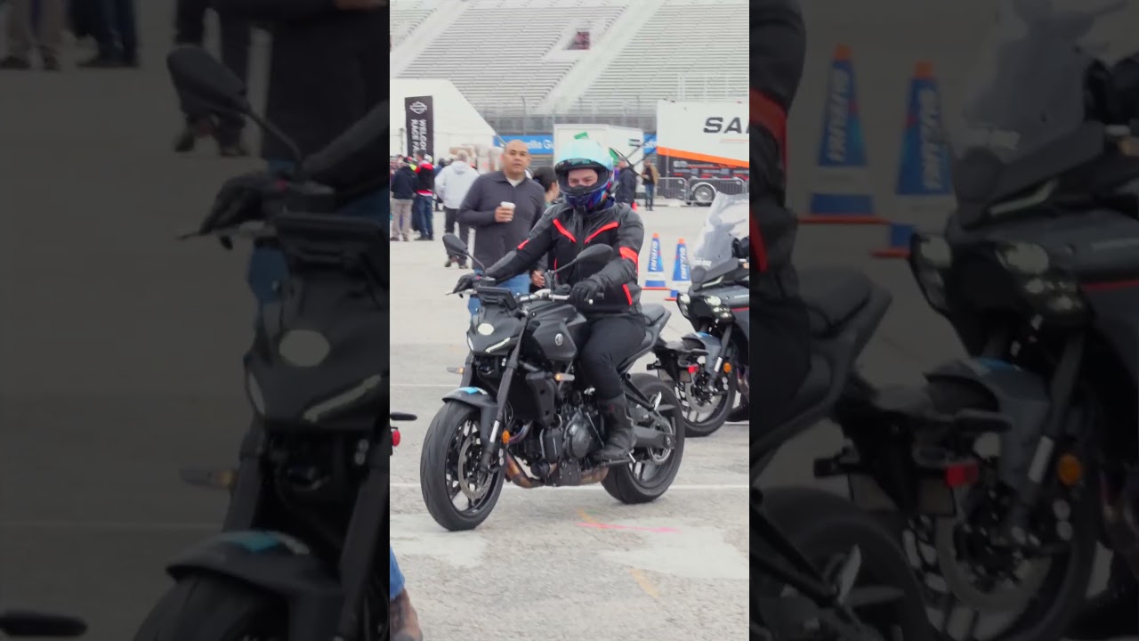 riding the new yamaha mt 07 at the austin motogp